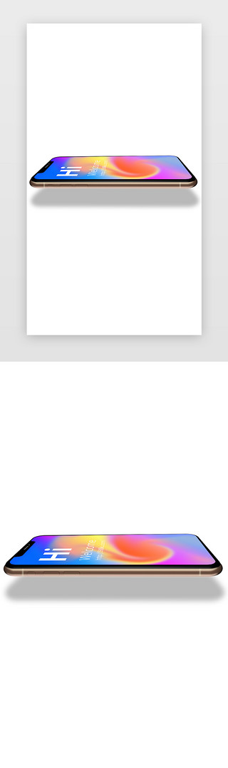 模型技术UI设计素材_iPhoneX手机模型留海屏