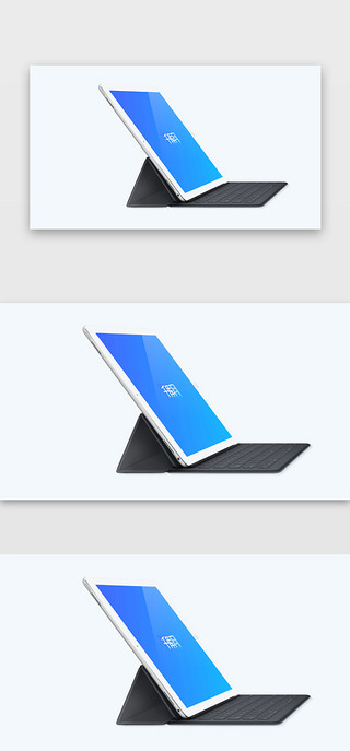 屏竖屏UI设计素材_web端长图横屏样机