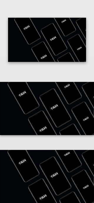 黑色底图UI设计素材_黑色最新iPhone XS样机模板