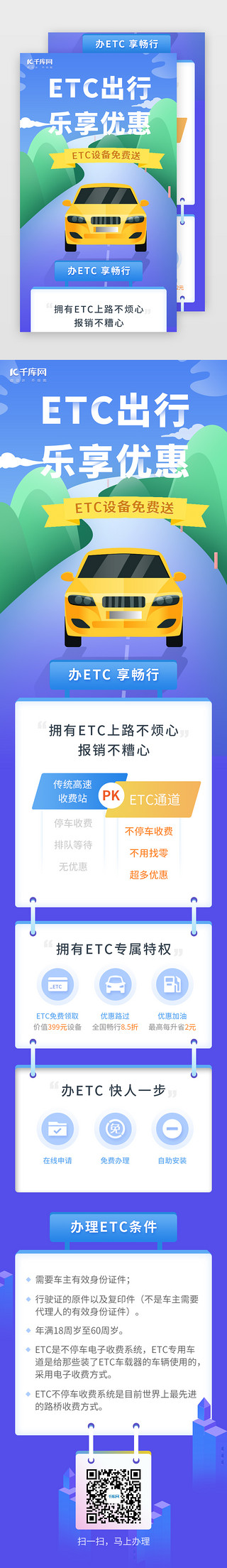 本月优惠UI设计素材_ETC乐享优惠h5