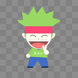 卡通手绘人物免抠元素