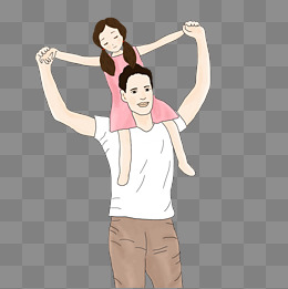 父亲节陪伴成长父爱如山素材图片免费下载_高清psd_千库网(图片编号