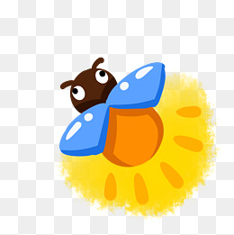 夏日昆虫萤火虫元素