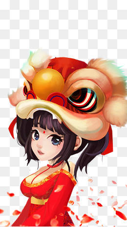 烟花爆竹卡通手绘插画