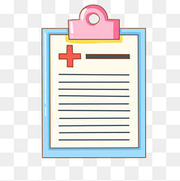 手绘医疗记事本插画