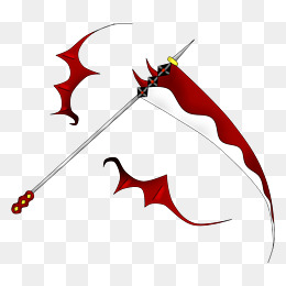 动漫手绘原创厚涂黑暗地狱死神镰刀插画png