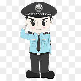 捡到东西交给警察叔叔插画