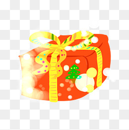 手绘圣诞节礼物盒插画