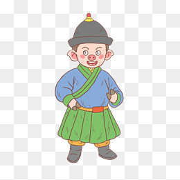 猪年2019年卡通手绘古代轿夫