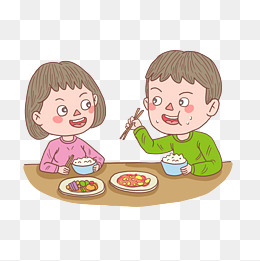 手绘人物情侣吃饭的相关搜索