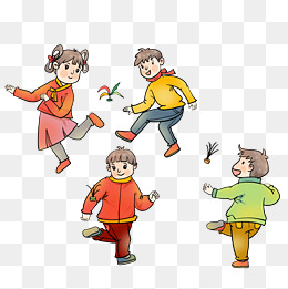 【踢毽子卡通素材】免费下载_踢毽子卡通图片