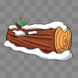 落雪的橘色凳子插画