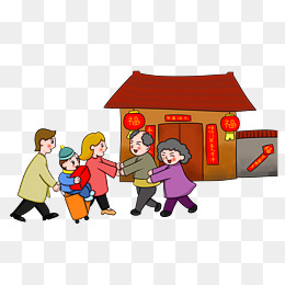 过年黄色的小猪边框