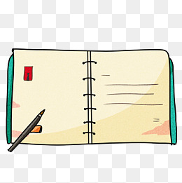 手绘学习工具笔记插画