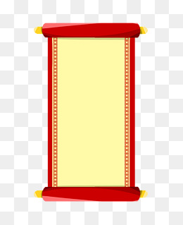 手绘黄色卷轴插画素材图片免费下载_高清psd_千库网(图片编号11709338