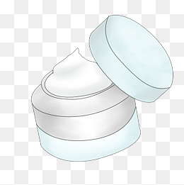 补水面霜手绘插画