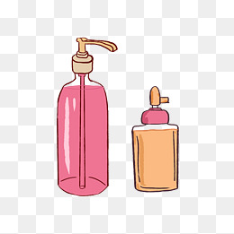 手绘洗漱用品插画