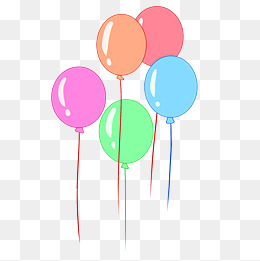 卡通装饰彩色气球