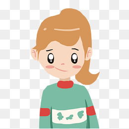 扎着马尾辫的女孩元素