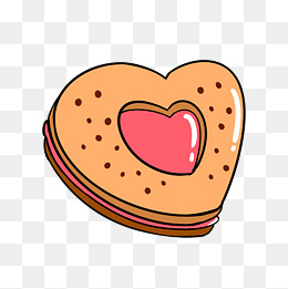 手绘夹心饼干插画