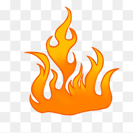 手绘大火火焰插画