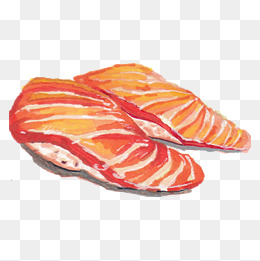 卡通日式生鱼片免抠图