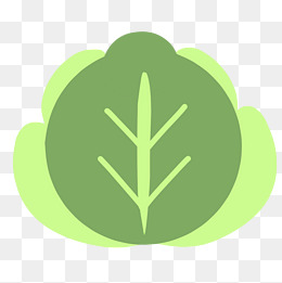 扁平风格风格绿色青菜