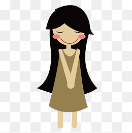 长头发的女孩免抠图