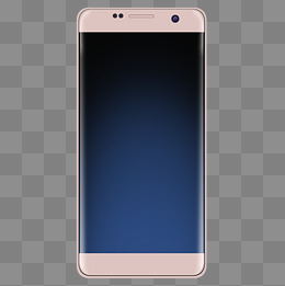 褐色手机模型psd透明底