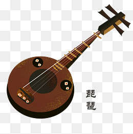 音乐乐器古筝插画