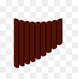 创意黑色排箫插画