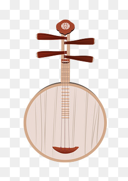 卡通插画古代乐器