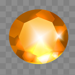 卡通黄色钻石插画