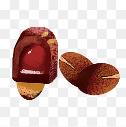 美味的巧克力豆插画