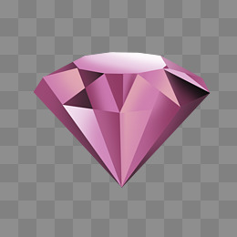 粉色卡通水晶钻石