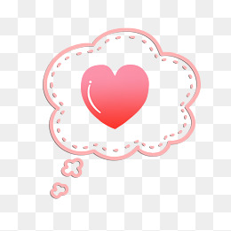 红色简约头环爱心