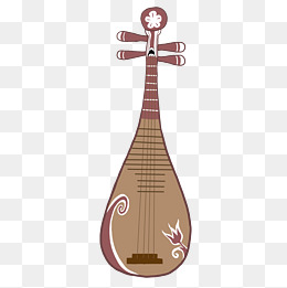 乐器琵琶卡通插画