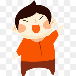 卡通漂亮的姑娘免抠图