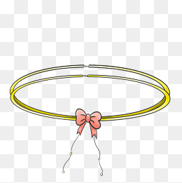 卡通黄色手镯插画