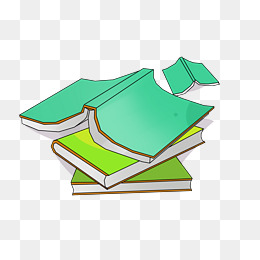 课本书籍卡通插画