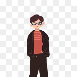 卡通红色衣服小男孩免抠图素材图片免费下载_高清psd_千库网(图片编号
