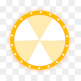 手绘卡通创意转盘扁平插画免扣元素