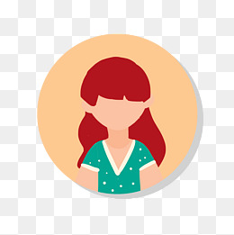 扁平用户图案圆形头像图案