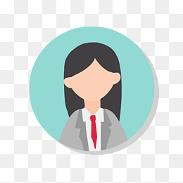 扁平用户图案圆形头像图案