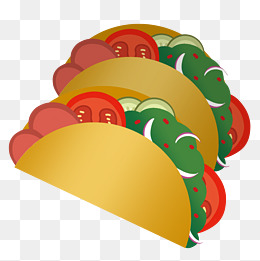 卷饼小吃美食插画