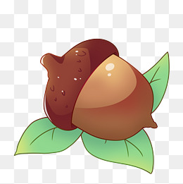 卡通美味榛子插画