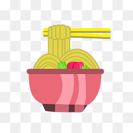 好吃面条主食插画