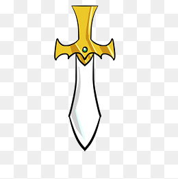 宝剑装饰卡通插画