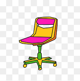 粉色的卡通旋转椅