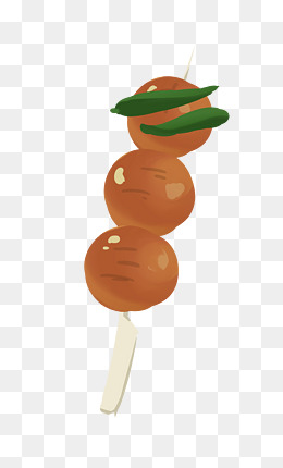 黄色的鱼丸插画